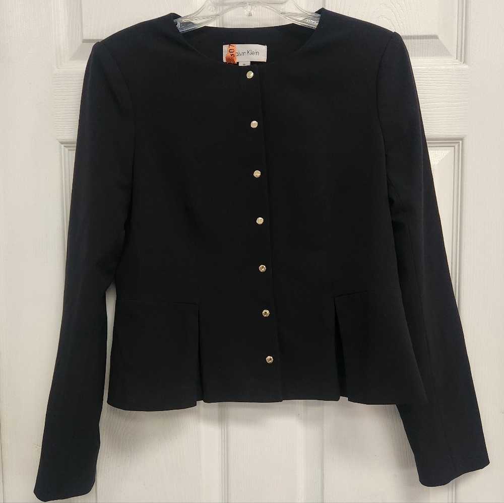 Calvin Klein Suit Blazer Women’s Size 10 Black